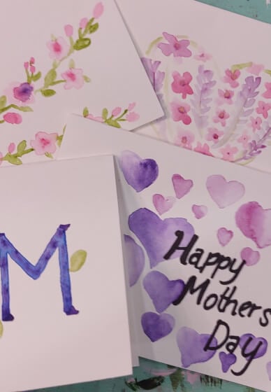 Watercolour Painting at Home for Mother's Day: Free Class