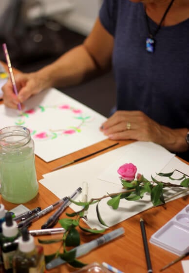 Watercolour Painting Class: Floral Wreaths