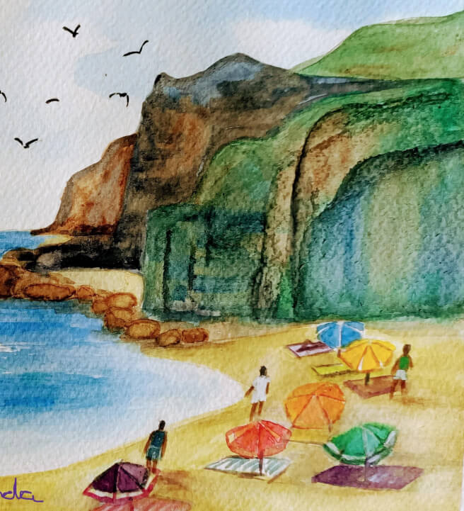 Watercolour Painting Class - Little Beach