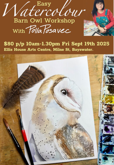Watercolour Painting Workshop: Barn Owl
