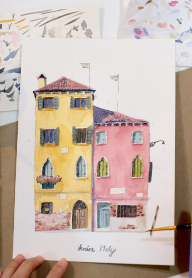 Watercolour Painting Workshop: City Corners