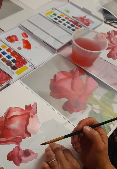 Watercolour Painting Workshop: Paint a Blooming Rose