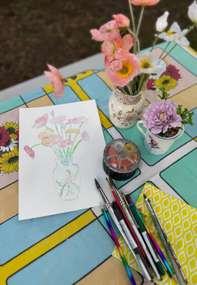 Watercolour Still Life Paint and Sip Workshop