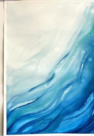 Watercolour Waves Painting Class