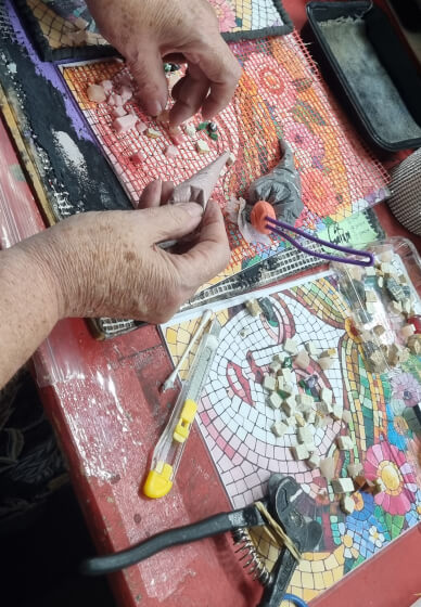 Weekend Mosaic Workshop: SMALTI / Mixed Media