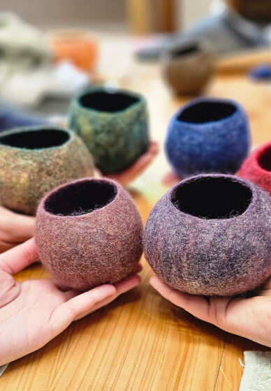 Wet Felted Bowl Workshop