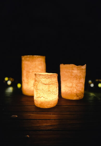 Wet Felted Peaceful Lantern Workshop