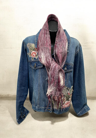 Wet Felting Workshop Scarf