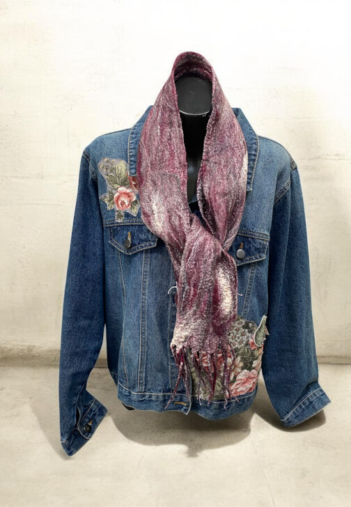 Wet Felting Workshop Scarf