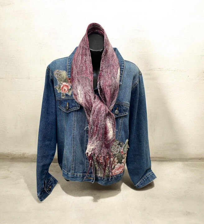 Wet Felting Workshop Scarf