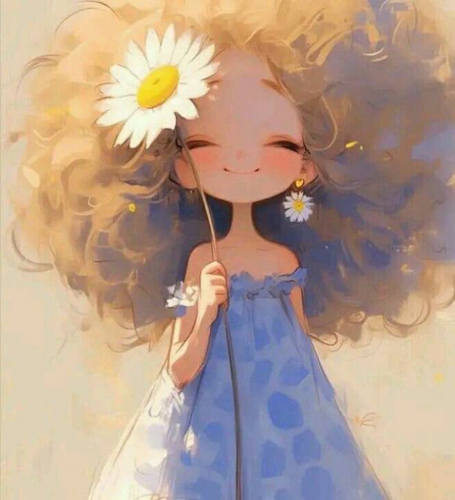 Whimsical Girl with Daisy Acrylic Painting Class