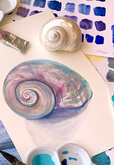 Winsor and Newton Coastal Shells Watercolour Workshop