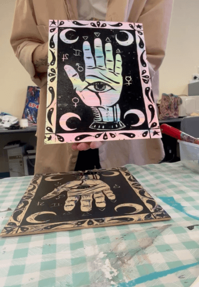 Wood Block Print Making Class for Beginners