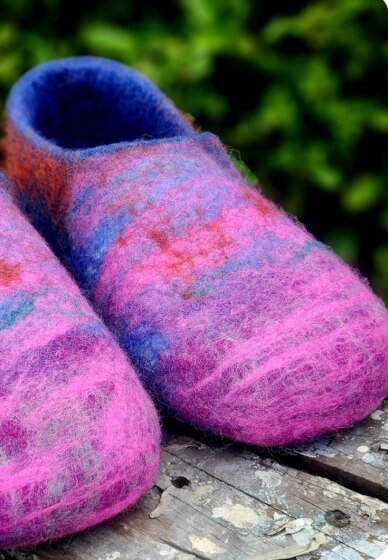 Wool Felted Slippers Workshop