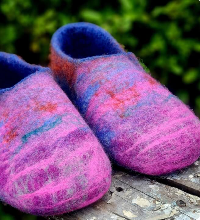 Wool Felted Slippers Workshop