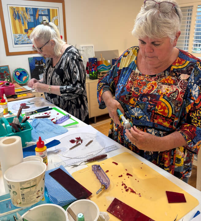 3-D Glass Mosaics Class