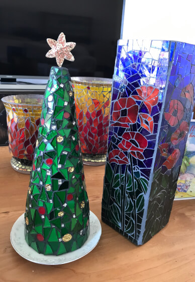 3-D Glass Mosaics Class
