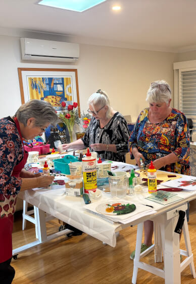 3-D Glass Mosaics Class