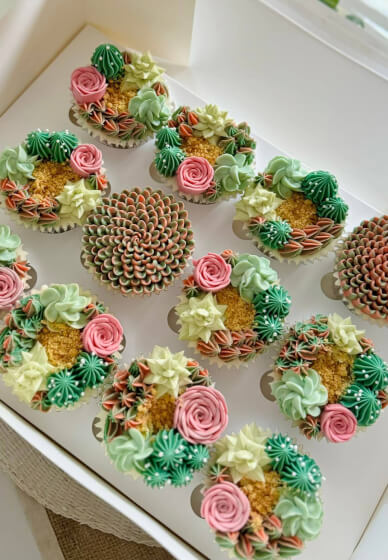 3D Succulents Buttercream Cupcakes Workshop