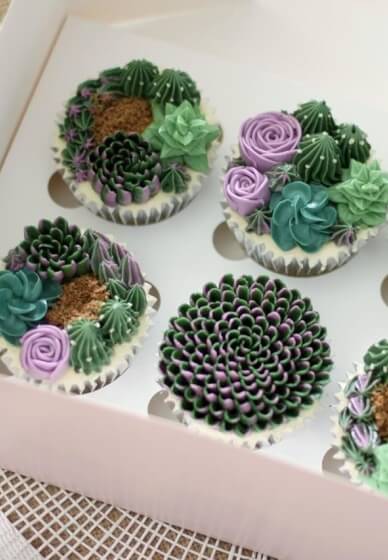 3D Succulents Buttercream Cupcakes Workshop