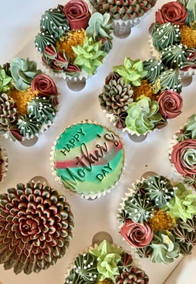 3D Succulents Buttercream Cupcakes Workshop