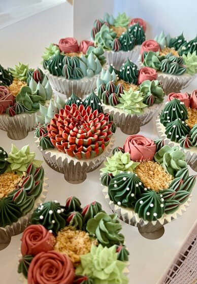 3D Succulents Buttercream Cupcakes Workshop