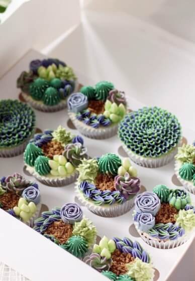 3D Succulents Buttercream Cupcakes Workshop