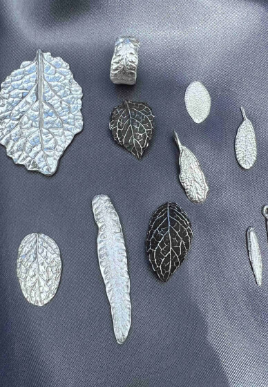 999 Silver Leaf Pendant or Earring Making Class