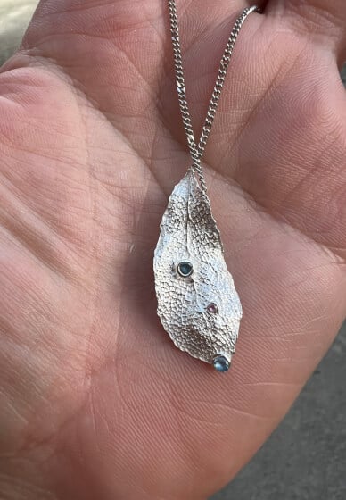 999 Silver Leaf Pendant or Earring Making Class