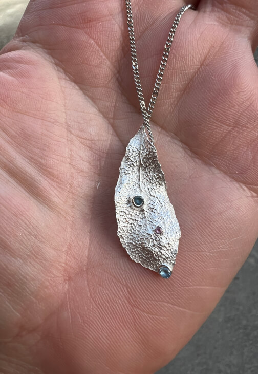 999 Silver Leaf Pendant or Earring Making Class