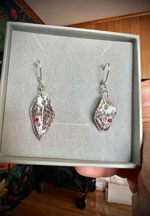 999 Silver Leaf Pendant or Earring Making Class