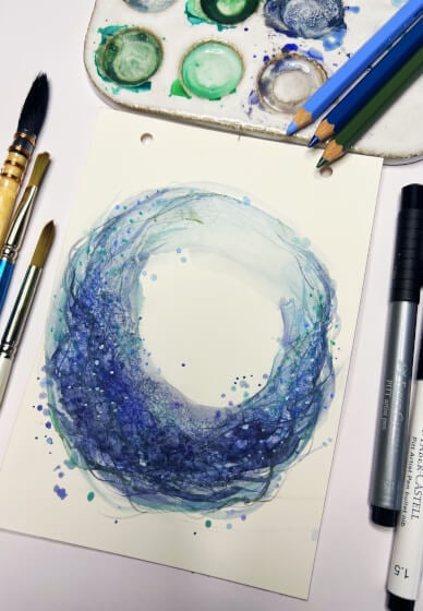 Abstract Watercolour and Mixed Media Workshop