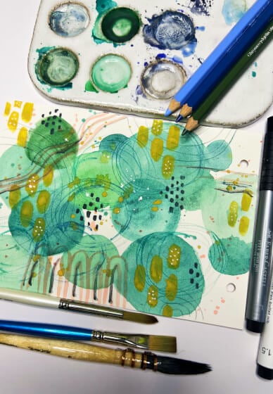 Abstract Watercolour and Mixed Media Workshop