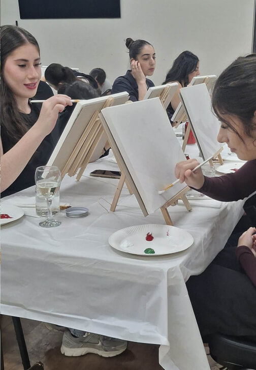 Acrylic Paint on Canvas Class