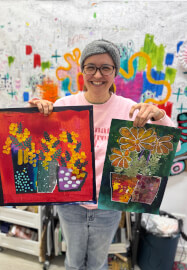 Acrylic Painting Workshop: Abstract Funky Flowers