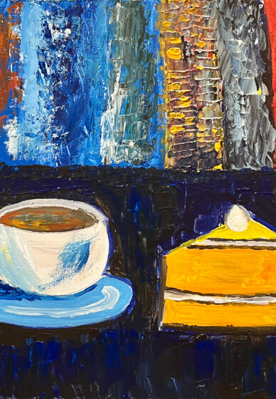 Acrylic Painting Workshop: Coffee and Cake