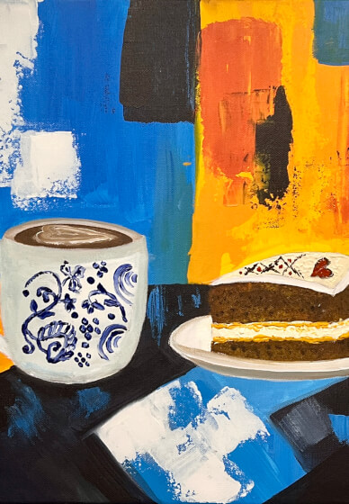Acrylic Painting Workshop: Coffee and Cake