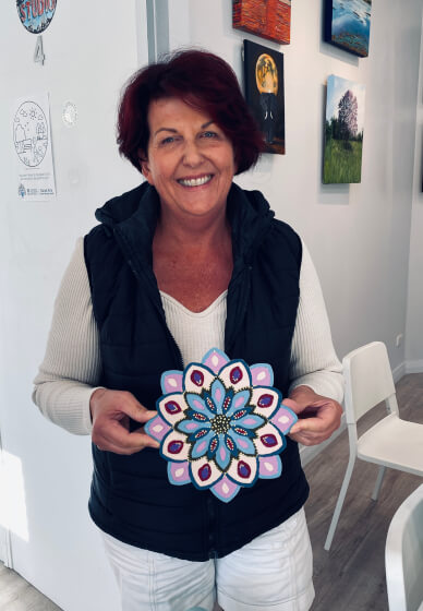 Acrylic Painting Workshop: Wood Mandala Basics