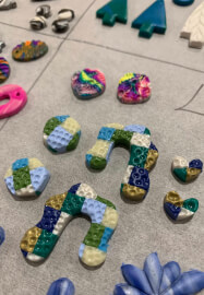 Adult Polymer Clay Christmas Earring Workshop