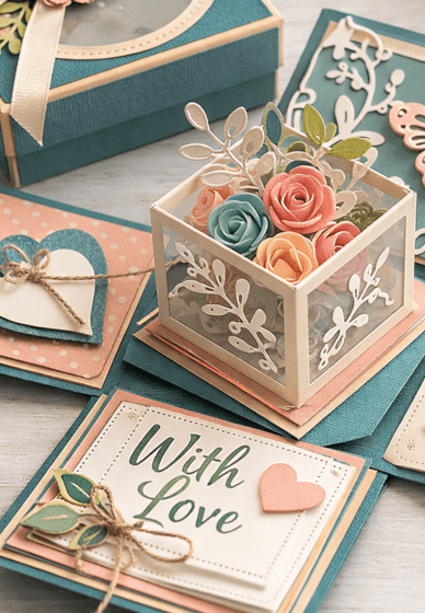 Advanced Cricut Workshop: Etching, 3D Cards and Fabric Boxes