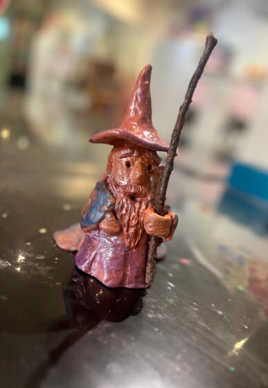 Air Dry Clay Sculpt a Wizard with Wooden Staff Workshop