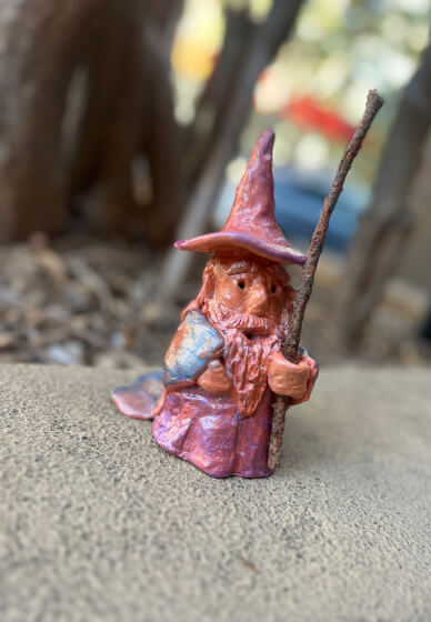 Air Dry Clay Sculpt a Wizard with Wooden Staff Workshop