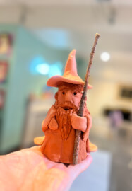 Air Dry Clay Sculpt a Wizard with Wooden Staff Workshop