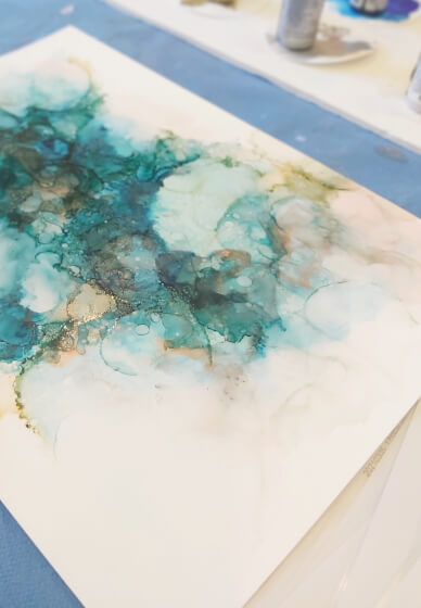 Alcohol Ink Art Workshop for Beginners
