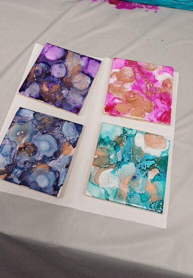 Alcohol Ink Art Workshop for Beginners