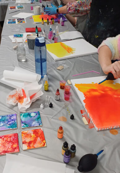 Alcohol Ink Art Workshop for Beginners