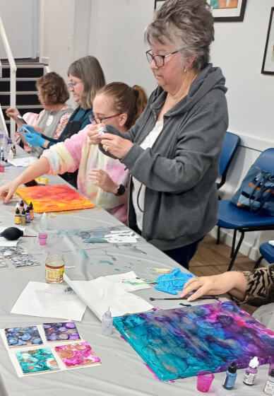 Alcohol Ink Art Workshop for Beginners
