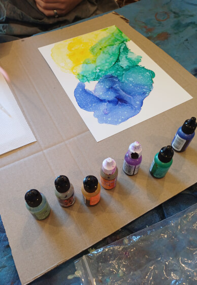 Alcohol Ink Art Workshop for Beginners