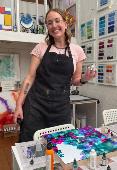 Alcohol Ink Class: Use Canvas and Paper