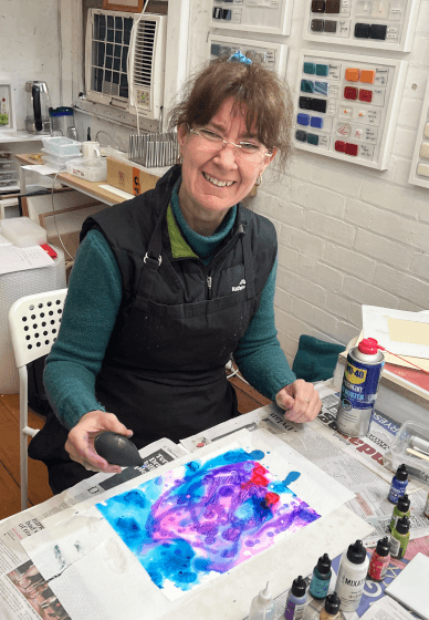 Alcohol Ink Class: Use Canvas and Paper
